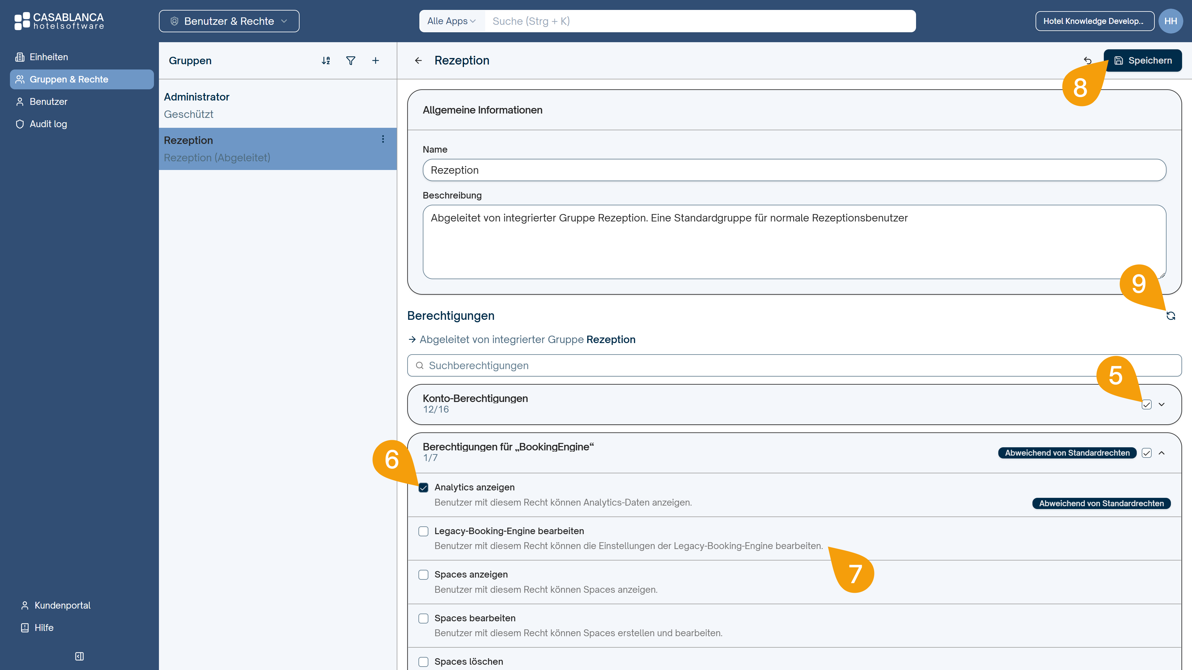 Gruppen bearbeiten