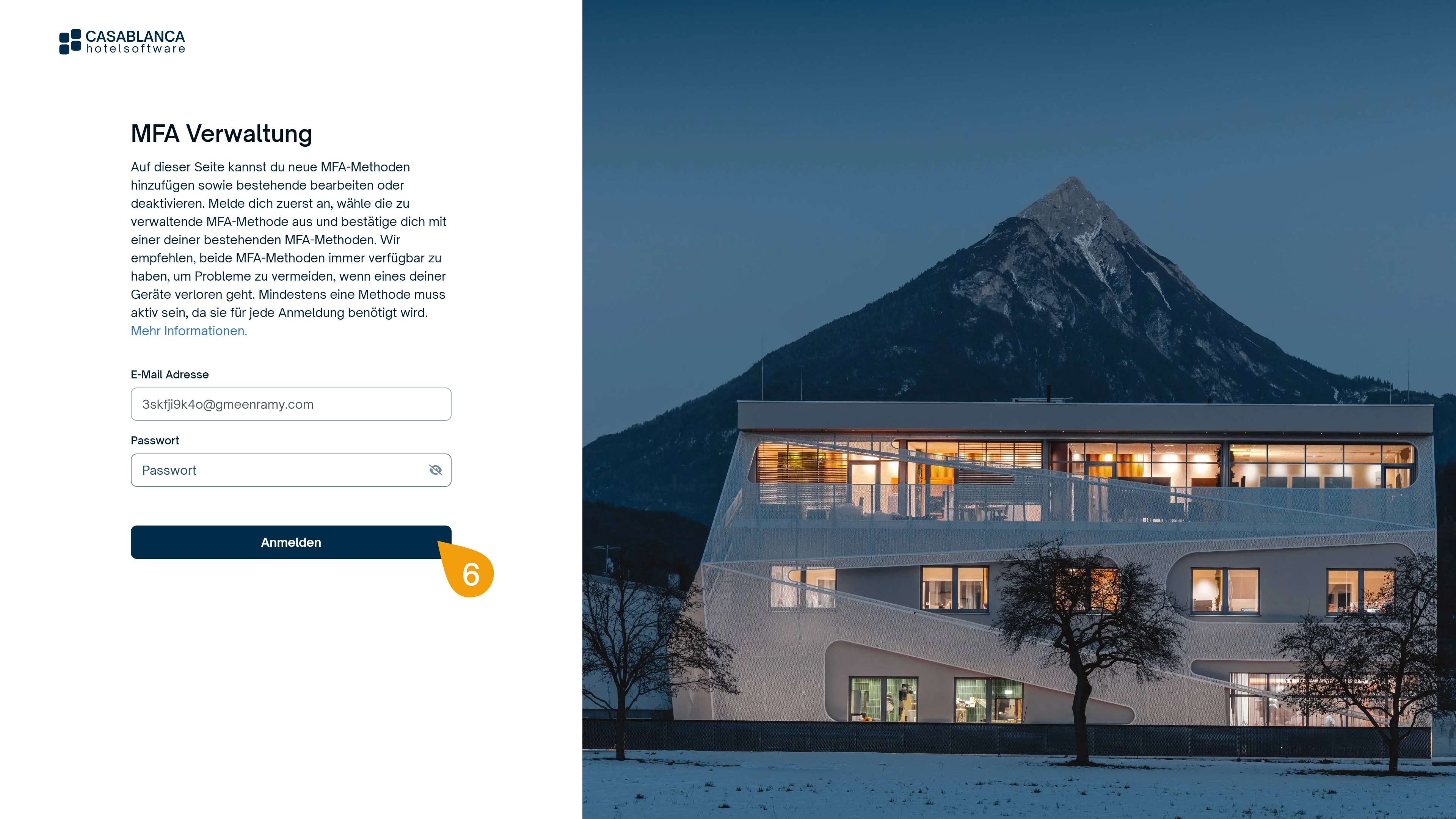 MFA verwalten