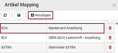Artikel-Mapping