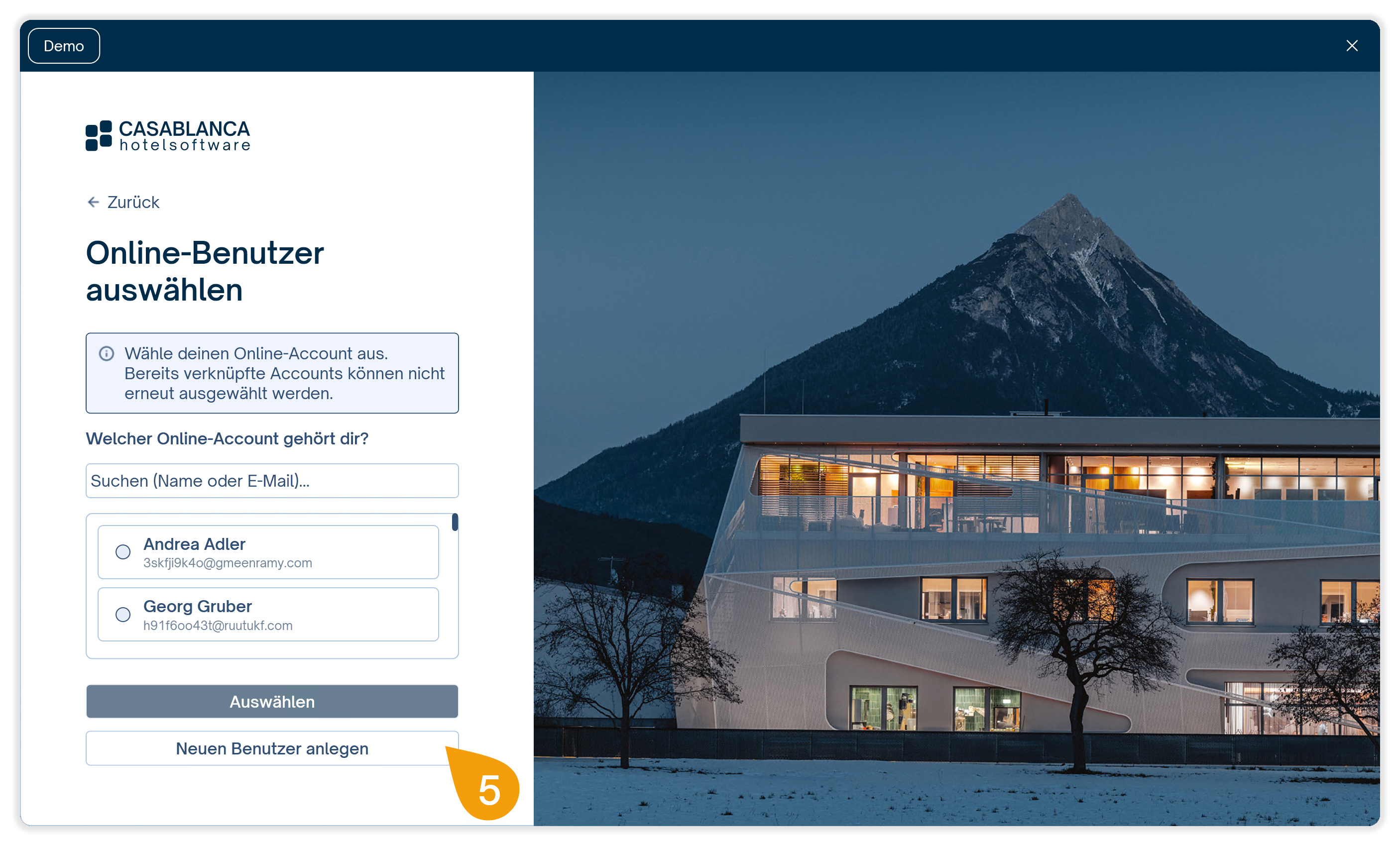 Neuen Benutzer anlegen