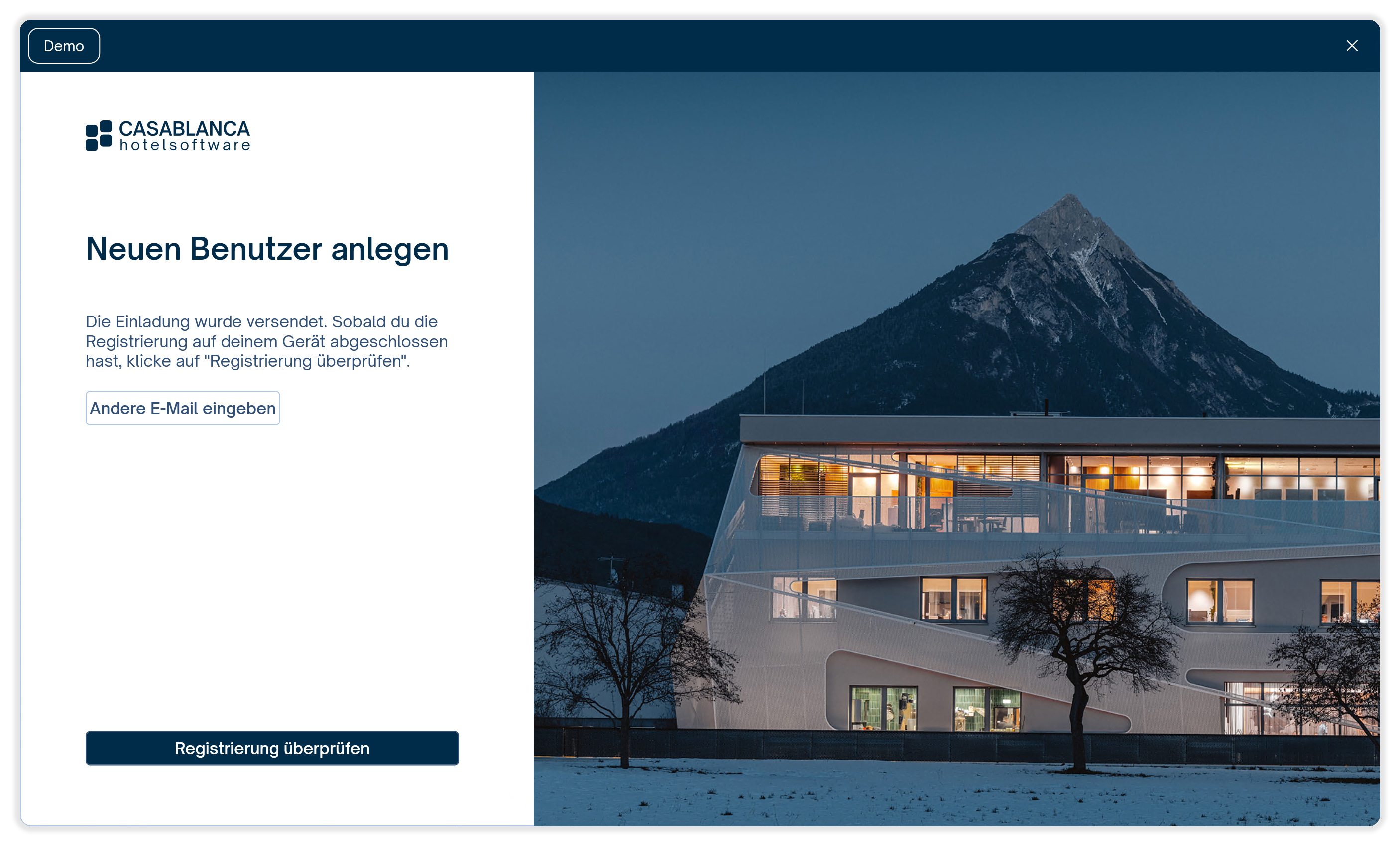 Einladung per E-Mail (Standard)