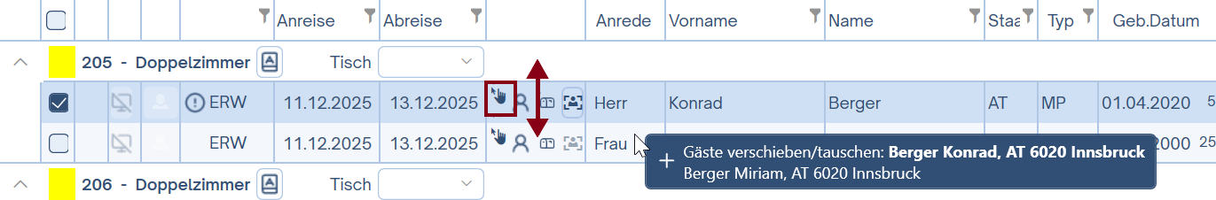 Verschieben Animation
