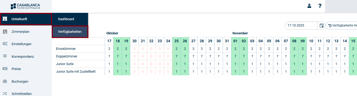 CASABLANCA Navigation Navigation