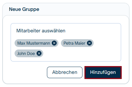 Zuweisung von Aufgaben