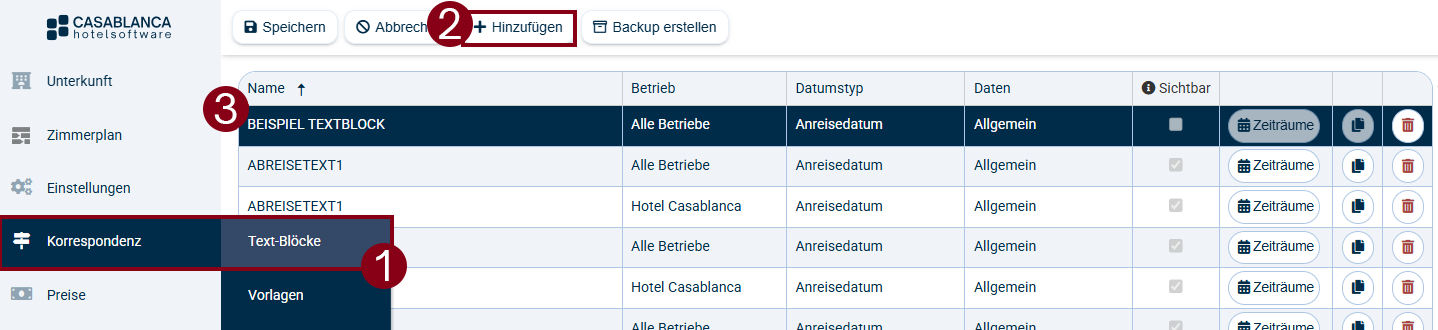 Text-Block - Texte Text-Block Mitreisende