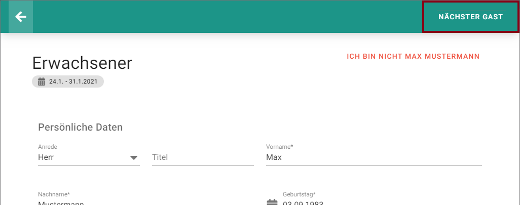 Nächster Gast
