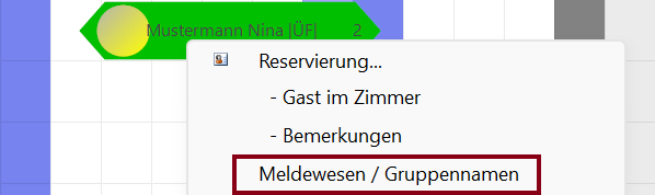 Gruppennamen öffnen