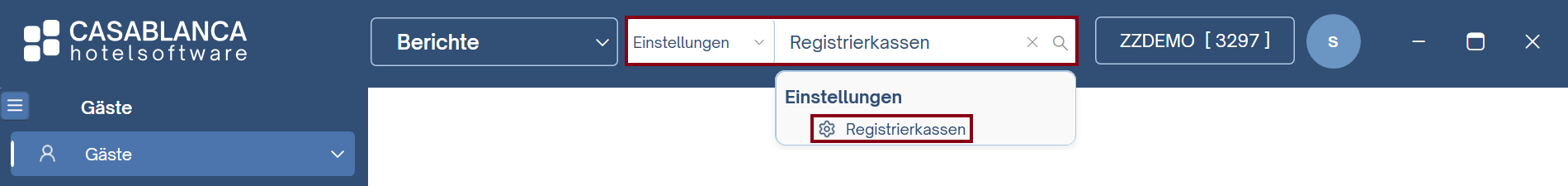 Registrierkassen -> Tagesabschluss