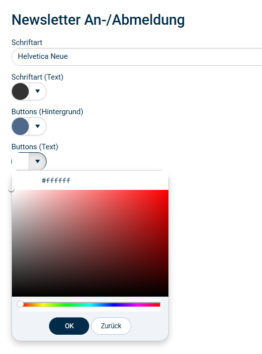 Übersicht Aussehen Design