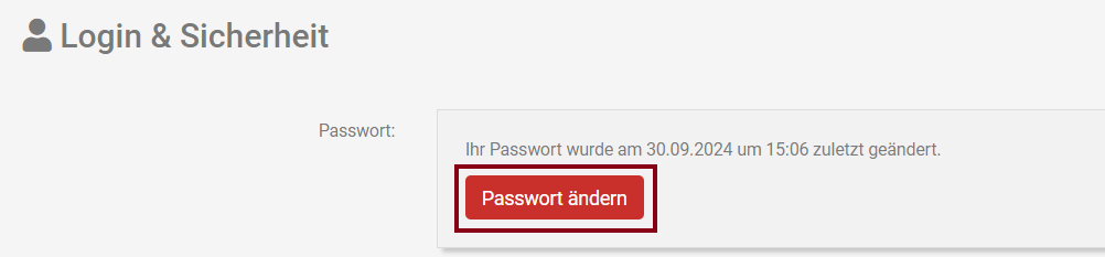 Passwort ändern