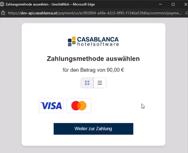 Zahlung Gutschein