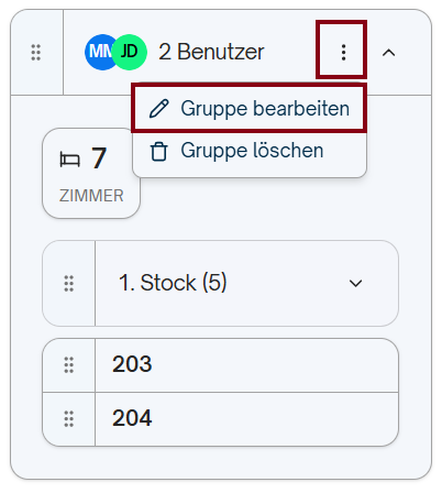 Zuweisung von Aufgaben