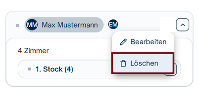 Zuweisung von Aufgaben