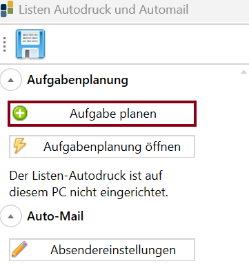 Aufgabe planen