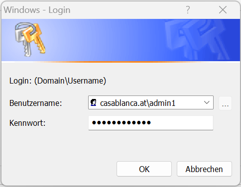 Windows-Benutzer angeben