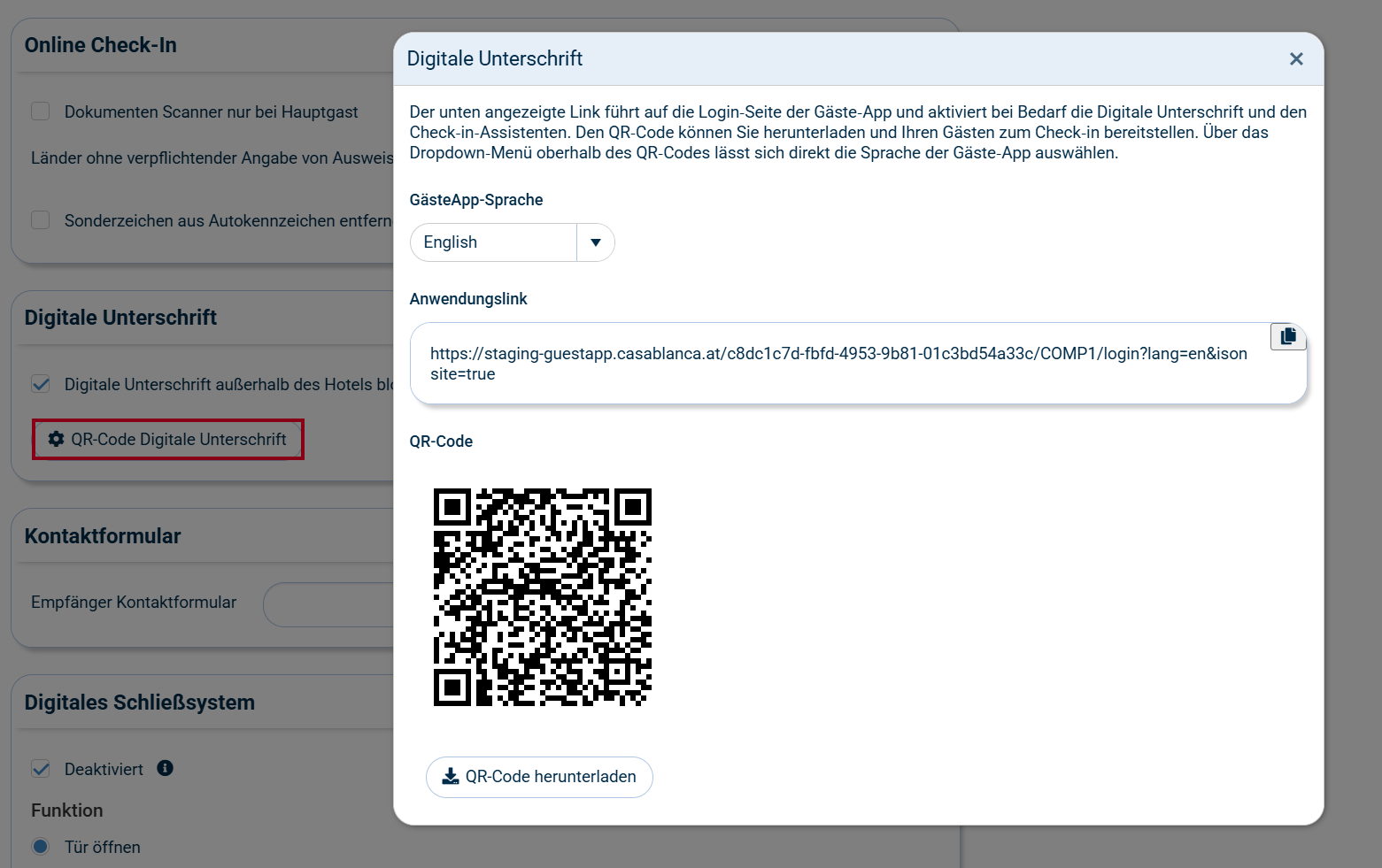 QR-Code Digitale Unterschrift Digitale Unterschrift vor Ort (AT)