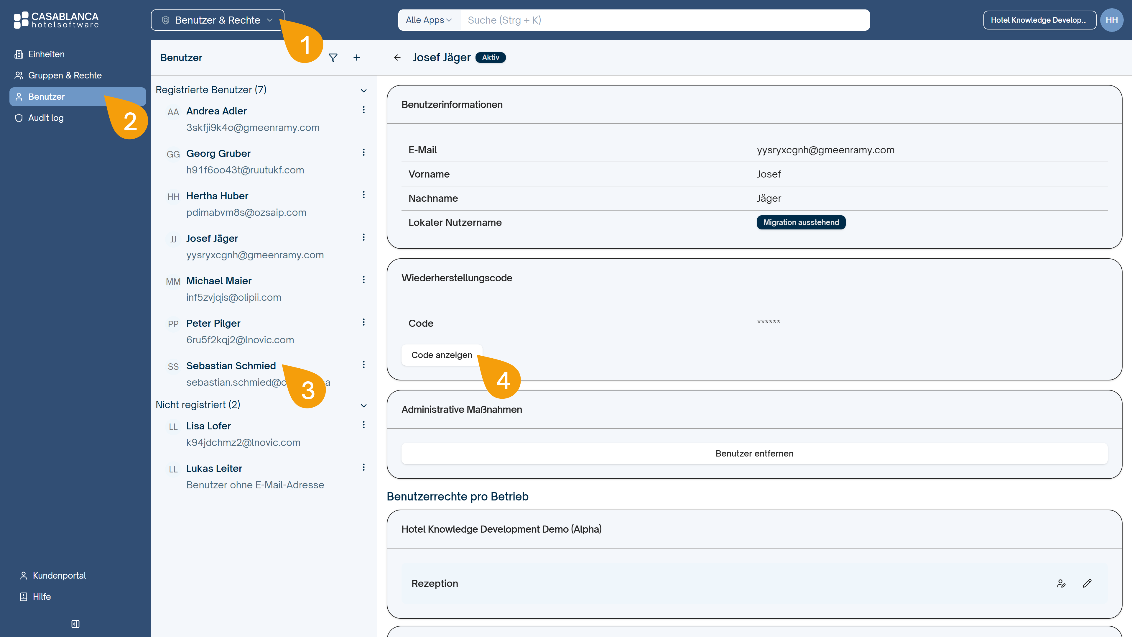Multi-Faktor-Authentifizierung (MFA) zurücksetzen