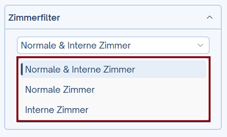 Zimmerfilter einstellen