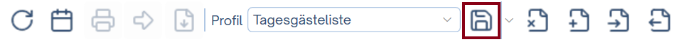Änderungen im Profil speichern