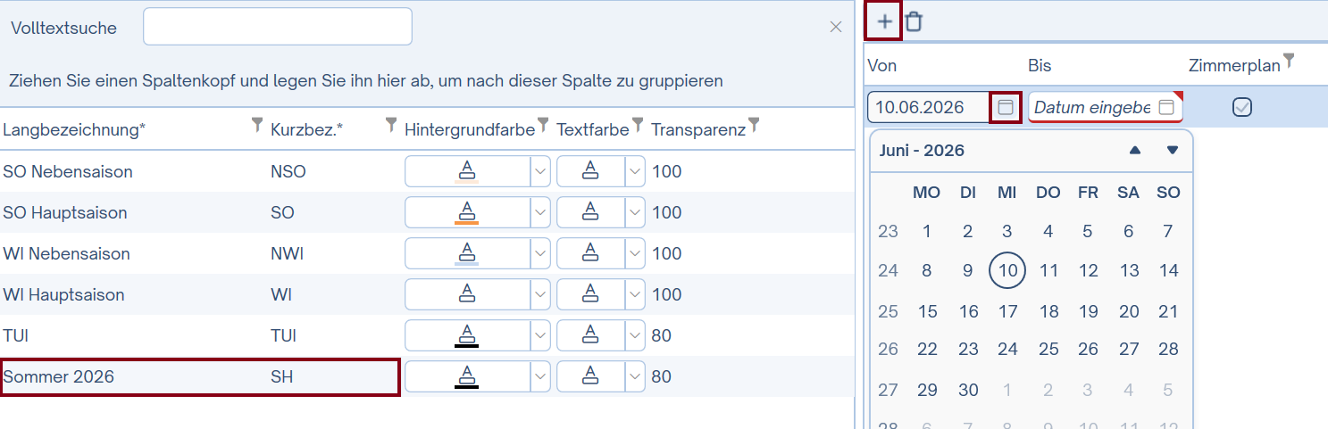 Saison hinzufügen Bild1