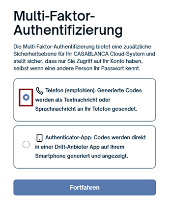 Telefon-Registrierung