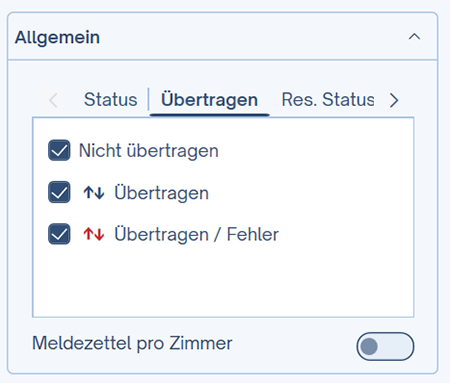 Übertragen Übertragen