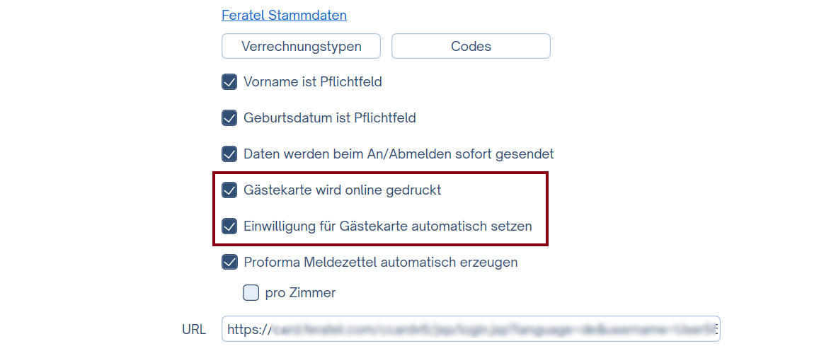 Einstellung Gästekarte wird online gedruckt / Einwilligung Einstellung Gästekarte wird online gedruckt / Einwilligung