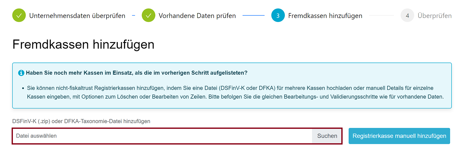 Ablauf Meldeformular