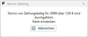 Übermittlung zum Terminal