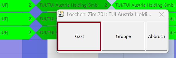 Gast auswählen
