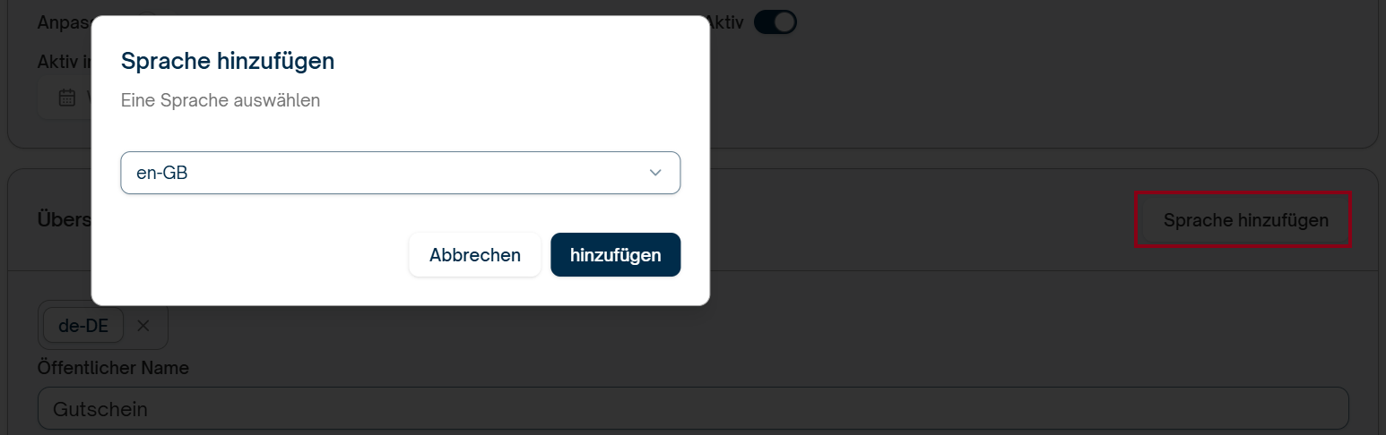 Gutscheinverwaltung