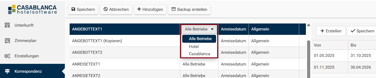 Text pro Betrieb
