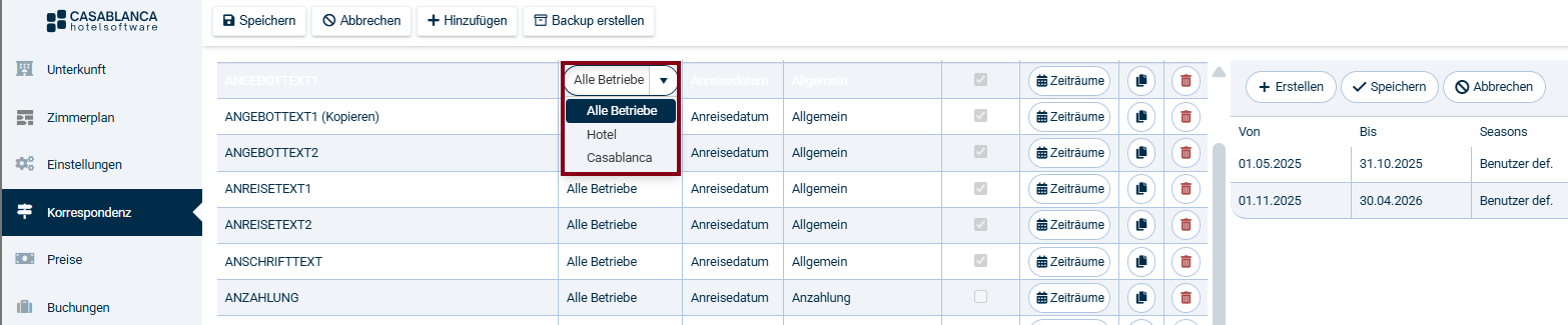 Text pro Betrieb Text pro Betrieb