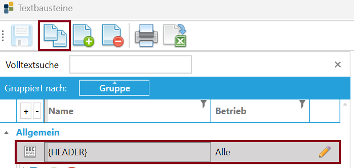 Korrespondenz-Textbausteine