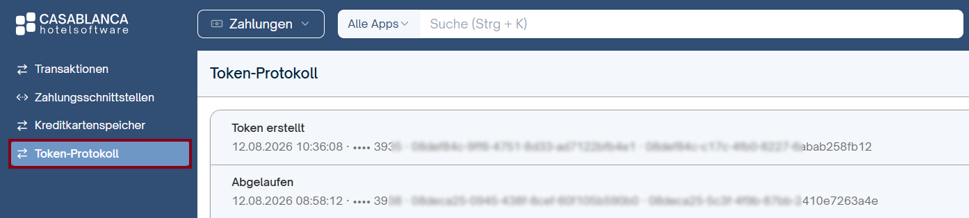 Schnittstellen Einstellungen