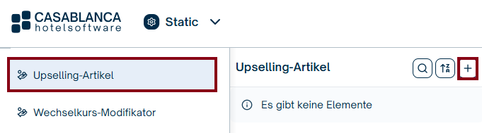 Upselling-Artikel hinzufügen Upselling