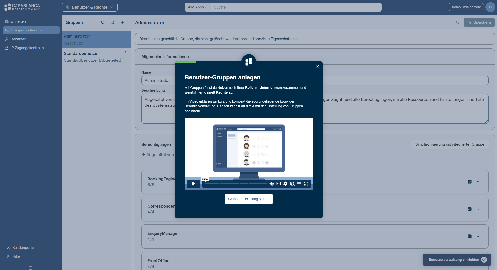 Onboarding > Benutzer anlegen Wizard