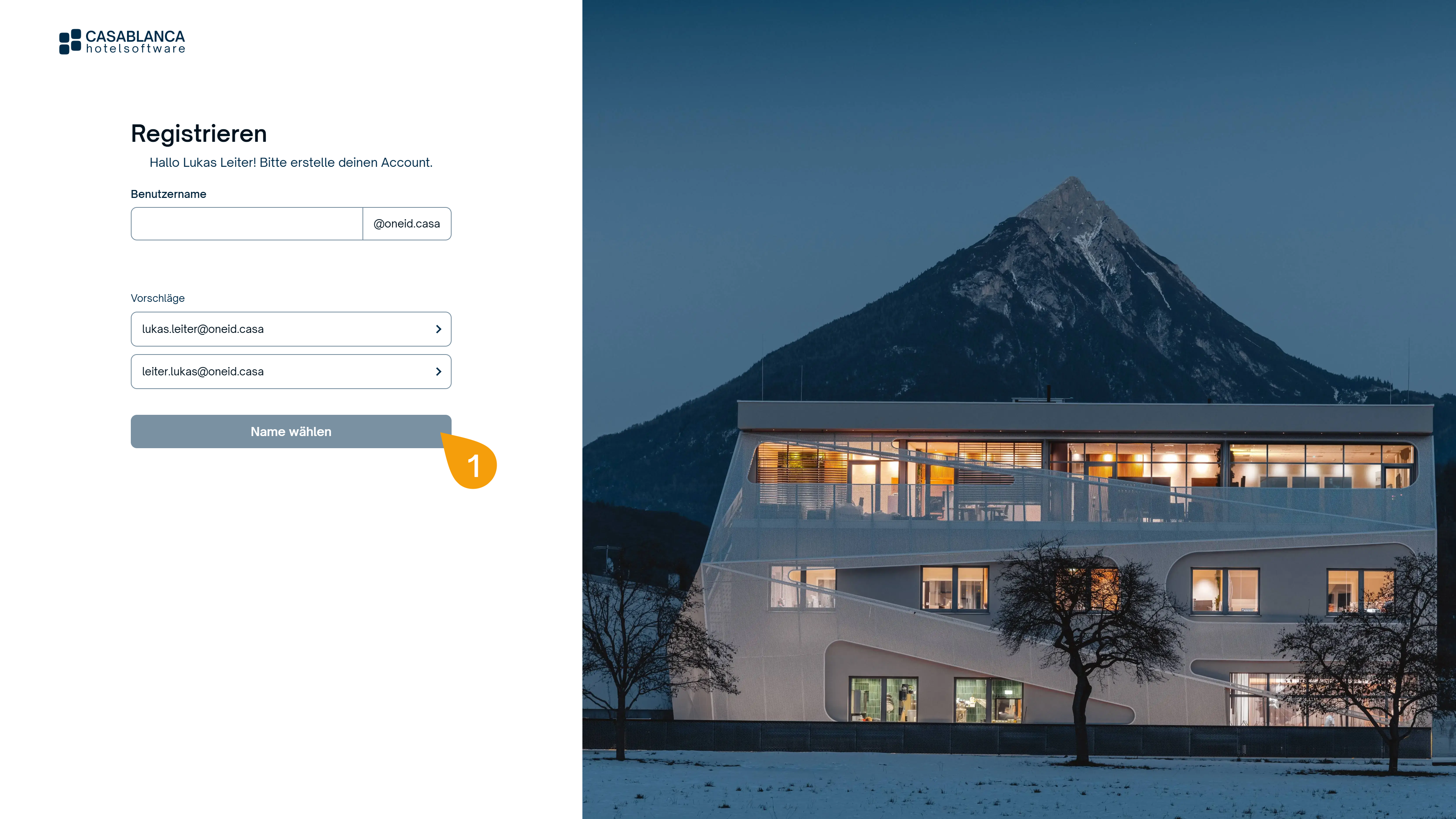 Registrierung ohne persönliche E-Mail-Adresse