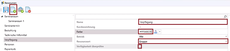 Verpflegung - FF548ED5 Ressourcenverwaltung