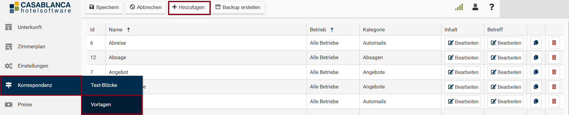 Zeitraum Text-Block