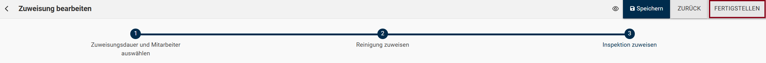 Zuweisung von Aufgaben