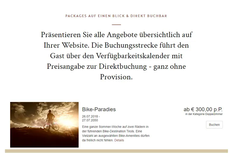 Pauschalen-Widget