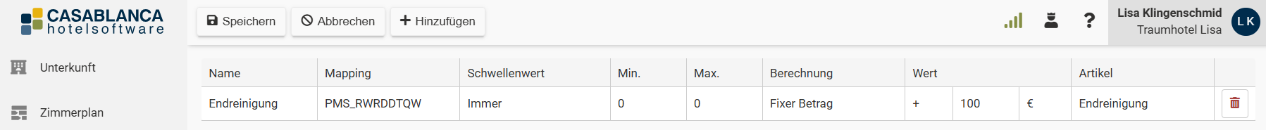 Zahlungs- und Stornomanagement